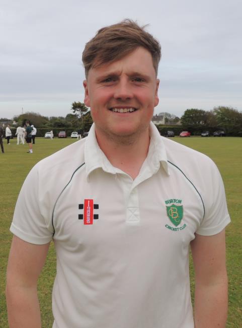 Toby Hayman - batted well for Burton